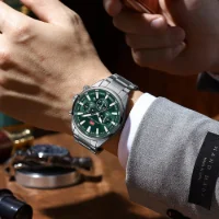MINI FOCUS MF0634G New Men Calendar Chronograph Quartz Wristwatch - 4 Image