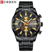 Curren 8351 Fashion Casual Men Quartz Chronograph Luxury Watches - 3 Image