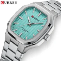 CURREN 8458 Men's Square Steel Band Quartz Watch Supplier - 0 Image