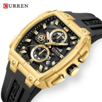 CURREN 8488 Men's Waterproof 3-Subdial Chronograph Watch - 9 Image