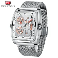 MINI FOCUS MF0322G Wholesale Steampunk Quartz Men's Watch – Ready to Ship Barrel Case Trendy Watches - 2 Image