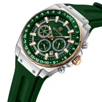 REWARD Men's 3-Subdial Chronograph Silicone Strap Watch RD833049M - 0 Image