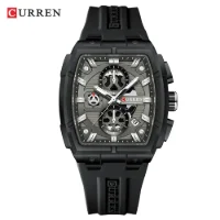 CURREN 8488 Men's Waterproof 3-Subdial Chronograph Watch - 1 Image