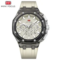 MINI FOCUS Original Octagonal Transparent Case Mens Watch MF0616G - 3 Image