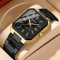 CURREN 8457 Wholesale Square Stainless Steel Quartz Men's Watch - 2 Image