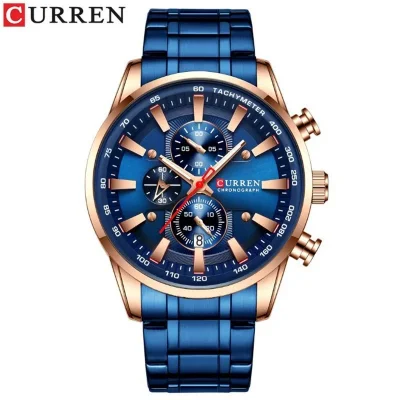 Curren 8351 Fashion Casual Men Quartz Chronograph Luxury Watches