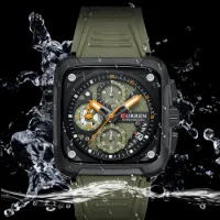 Factory Direct CURREN 8461 Chronograph Sport 3atm Quartz Watch Ready to Ship - 3 Image