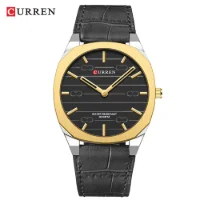 Gold case black dial