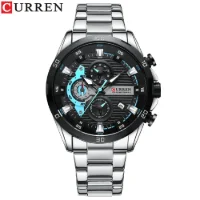 CURREN 8402 Factory Direct Multifunction Chronograph Waterproof Watch Dropshipping - 0 Image
