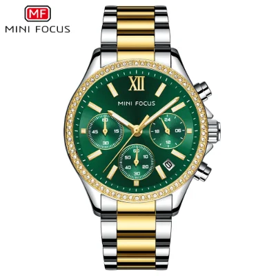 MINI FOCUS MF0617L Elegant Women's Stylish Multifunction Quartz Watch