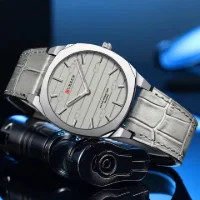 Factory Direct Best Price Curren 8480 Quartz Men Watch Luminous Leather Ready to Ship - 1 Image