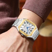 Wholesale CURREN 8482 Men's Luxury Square Watch – Roman Numeral Dial & 30M Waterproof - 3 Image