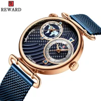 REWARD RD62002M Men's Luminous Auto Date Double Time Zone Watches - 8 Image