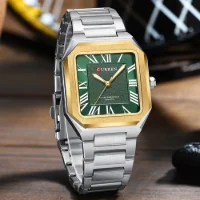 Wholesale CURREN 8482 Men's Luxury Square Watch – Roman Numeral Dial & 30M Waterproof - 6 Image
