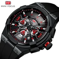 MINI FOCUS MF0402G Auto Date 3-Subdial Men's Chronograph Watches - 3 Image