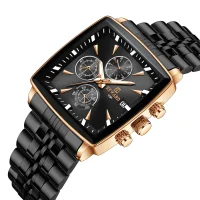 REWARD VIP RD81100M Multi-function Square Business Watch for Men - 2 Image