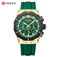 In Stock Bulk Wholesale CURREN 8464 Sport Chronograph Men Watch Dropshipping - 0 Image