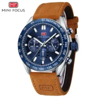 MINI FOCUS MF0403G Men's Casual Quartz Watch | 3-Dial Chronograph Watch Wholesale - 6 Image