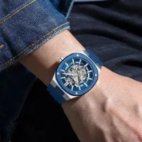 Factory Direct Curren 8485 Automatic Men Watch Skeleton Dial Ready to Ship Stock - 1 Image