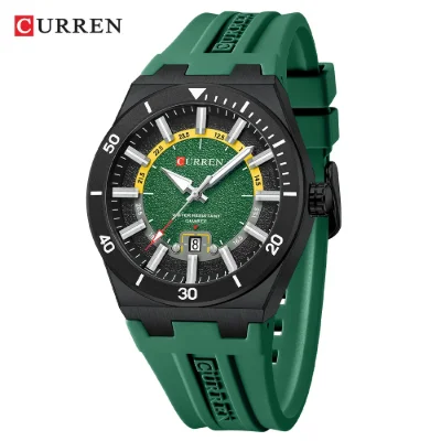 CURREN 8491 Minimalist Silicone Strap Men's Watch|30M Water Resistant
