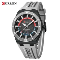 CURREN 8491 Minimalist Silicone Strap Men's Watch|30M Water Resistant - 5 Image